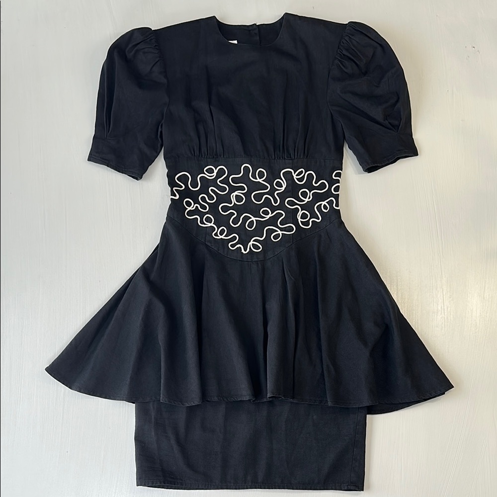Gunne Sax by Jessica McClintock Vintage Peplum Dress